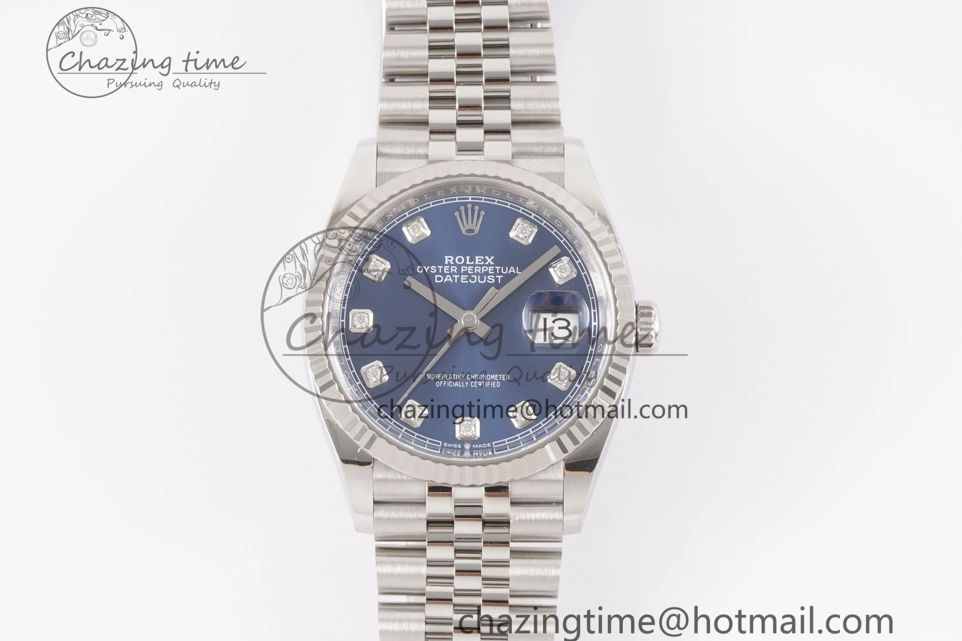 1218 DateJust 36 126234 Clean 1:1 Best Edition 904L Steel Blue Diamonds Dial on Jubilee Bracelet VR BestValue 1993